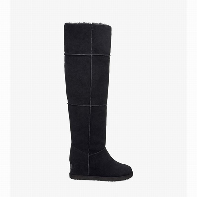 Botas UGG Classic OTK Mulher Pretas | PT-GQZLR